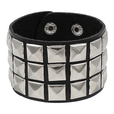 Браслет три ряди піраміди (bpu-006) Изображение