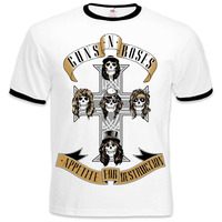 Футболка-рингер Guns'n'Roses "Appetite for Destruction" Изображение