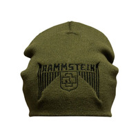 RAMMSTEIN (лого) шапка біні з вишивкою (оливкова) Зображення