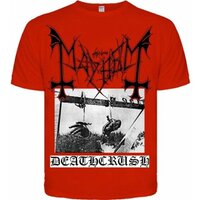 Футболка Mayhem "Deathcrush" (красная) Изображение