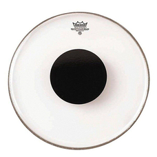 Пластик прозорий для том Remo CS-0308-10 Batter, Controlled Sound, Clear, 8" Diameter, Black Dot On Top Зображення