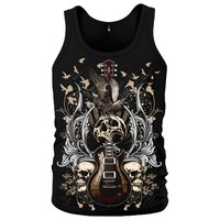 Майка Guitar with Skulls and Ravens Изображение