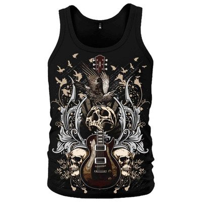 Майка Guitar with Skulls and Ravens Изображение