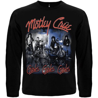 Футболка з довгим рукавом Motley Crue "Girls,Girls,Girls" Зображення
