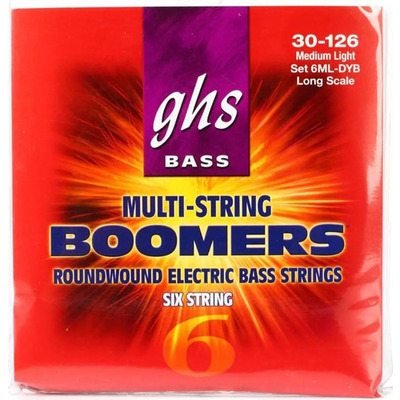 Струни для бас-гітари GHS 6ML DYB Зображення