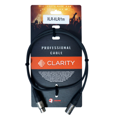 Професійний симетричний кабель Clarity XLR-XLR/1m Зображення