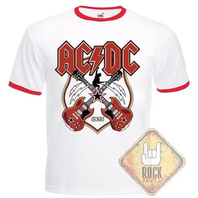 Футболка-рингер AC/DC "Crossed Strings" Изображение