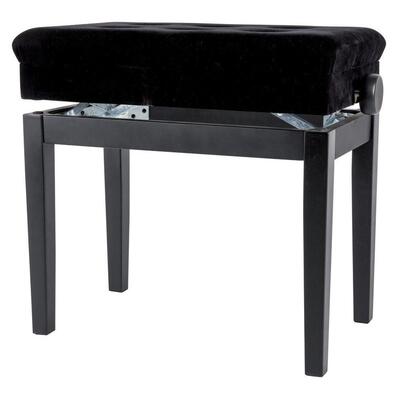 Банкетка GEWA Piano Bench Deluxe Compartment Black matt 130500 Зображення