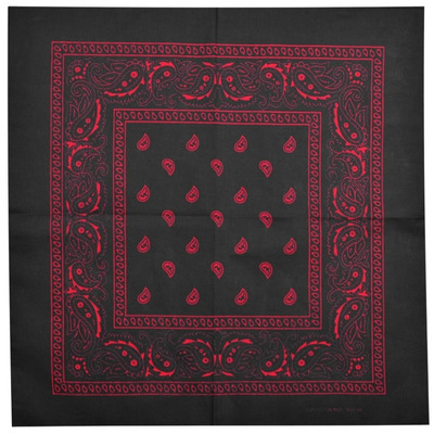 Бандана Огурцы красные на черном фоне Изображение