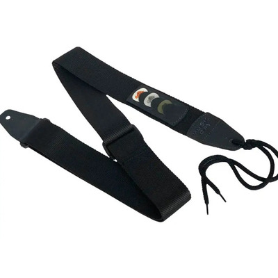 Гітарний ремінь з комірками для медіаторів Music day GR-2 Зображення
