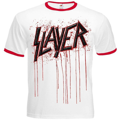 Футболка-рінгер Slayer (blood logo) Зображення