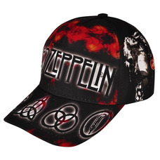 Бейсболка full print Led Zeppelin "Zoso" (red) Зображення