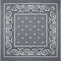 Бандана Огурцы бело-черные на сером фоне Изображение