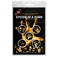 Подарунковий набір значків SYSTEM OF A DOWN - HAND (iol-012) Зображення