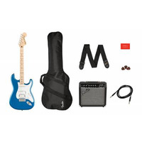 Гітарний набір SQUIER by FENDER AFFINITY SERIES STRAT PACK HSS LAKE PLACID BLUE Зображення