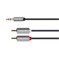 Готовый кабель Kruger&Matz KM1218 jack 3.5 - 2RCA 1 м Изображение