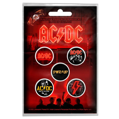 Подарунковий набір значків AC/DC - PWR UP (iol-029) Зображення