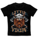 Дитяча футболка Little Viking чорна Зображення