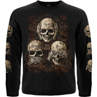 Футболка з довгим рукавом See No Evil, Hear No Evil, Speak No Evil Зображення