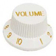 DR PARTS PNB1/V/WT - ручка Volume для гітари Зображення