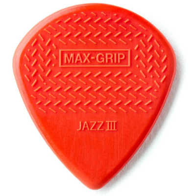 Набор медиаторов Dunlop Max-Grip Jazz III Nylon 471R3N (24шт) Изображение