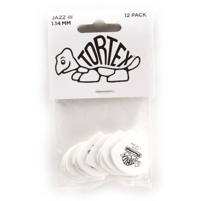 Набор медиаторов Dunlop Tortex White Jazz III 478P 1.14mm (12шт) Изображение
