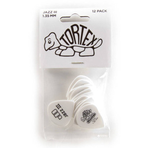 Набор медиаторов Dunlop Tortex White Jazz III 478P 1.35mm (12шт) Изображение