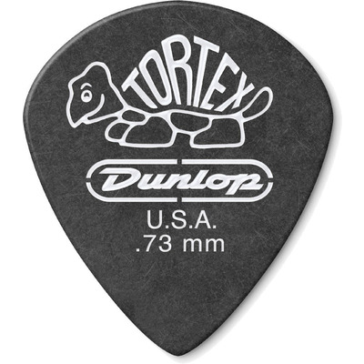Набор медиаторов Dunlop Tortex Pitch Black 482P .73mm (12шт) Изображение