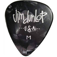 Набір медіаторів Dunlop Genuine Celluloid Classics Cabinet 4830-02 Black Perloid (432шт) Зображення