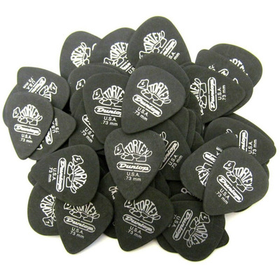 Набор медиаторов Dunlop Tortex Pitch Black Standard 488P .73mm (12шт) Изображение