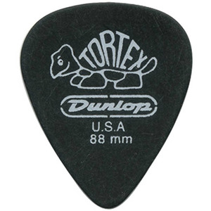 Набор медиаторов Dunlop Tortex Pitch Black Standard 488R .88mm (72шт) Изображение