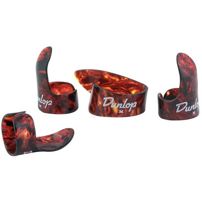 Набір медіаторів Dunlop Shell Plastic Finger/Thumb Picks Medium 9010TP (4шт) Зображення