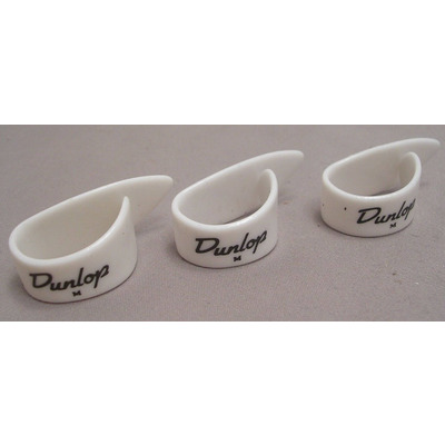 Набор медиаторов Dunlop Thumbpicks White Plastic Left Handed Medium 9012R (12шт) Изображение