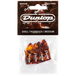 Набір медіаторів Dunlop Thumbpicks Shell Plastic Medium 9022P (4шт) Зображення