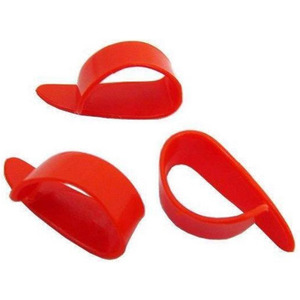 Набір медіаторів Dunlop Thumbpicks Red Delrin Medium 9051R (12шт) Зображення