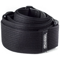 Ремінь для гітари Dunlop D27-01BK Ribbed Cotton Black Зображення