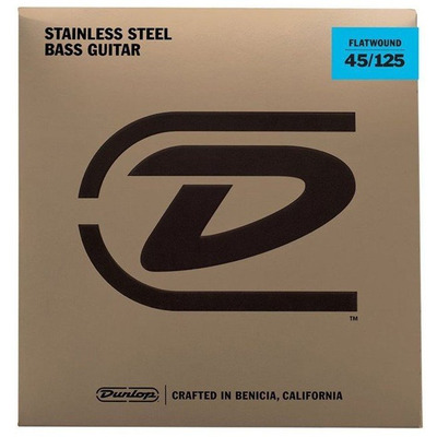 Струни для бас-гітари Dunlop DBFS45125 (Flatwound, сталь, 5струн) Зображення