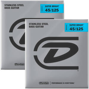 Струни для бас-гітар Dunlop DBSBS45125 Super Bright cталь (5стр) Зображення