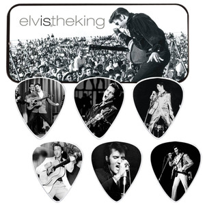 Набор медиаторов Dunlop Elvis Pick Tin Elvis is King EPPT01 (6шт) Изображение