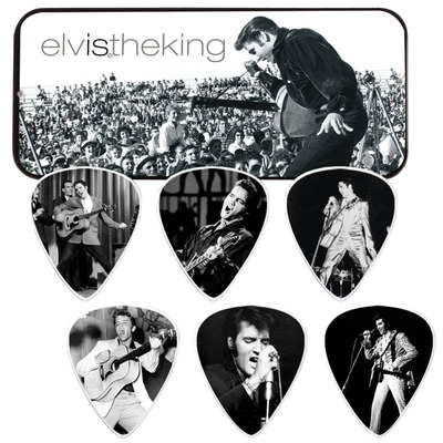 Набір медіаторів Dunlop Elvis Pick Tin Elvis is King EPPT01 (6шт) Зображення