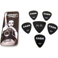 Набор медиаторов Dunlop Johnny Cash Memphis Pick Tin JCPT01M (5шт) Изображение