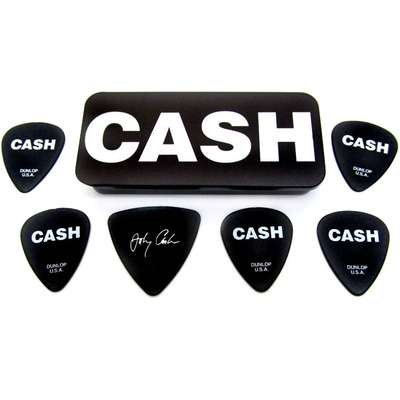 Набор медиаторов Dunlop Johnny Cash Bold Pick Tin JCPT04H (5шт) Изображение