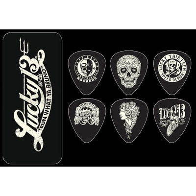 Набор медиаторов Dunlop Tortex Lucky 13 L13CT.73 (6шт) Изображение