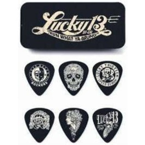 Набор медиаторов Dunlop Lucky 13 Helmet L16R .60mm (36шт) Изображение