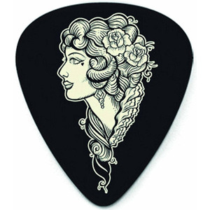 Набор медиаторов Dunlop Lucky 13 Voodoo Queen L17R .60mm (36шт) Изображение