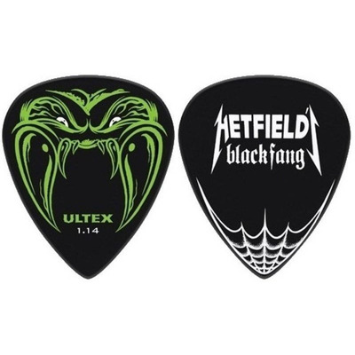 Набор медиаторов Dunlop Ultex Hetfield's Black Fang Pick Tin PH112T 1.14mm (6шт) Black Изображение