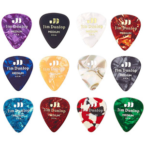 Набор медиаторов Dunlop PVP106 Celluloid Pick Variety Pack Medium (12шт) Изображение