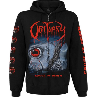 Худи Obituary "Cause of Death" на молнии Изображение