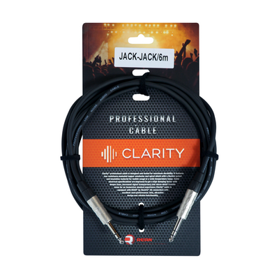 Професійний симетричний кабель Clarity JACK-JACK/6m Зображення