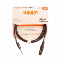 Кабель комутаційний WARM AUDIO Pro-XLRf-TRSm-6' Зображення